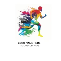 ATHLETE logo Logótipo template