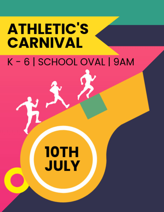 athletic's carnival template Flyer (US Letter)