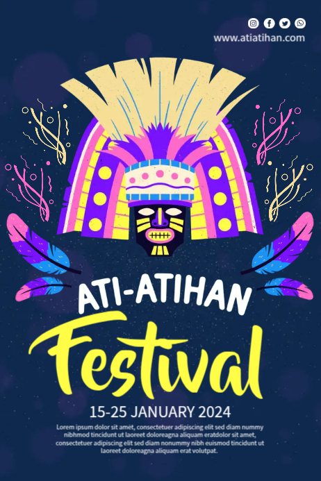 Ati Designs Ati-Atihan Festival Event Template | PosterMyWall