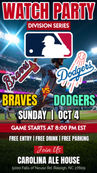 Baseball Watch Party Indaba yaku-Instagram Template