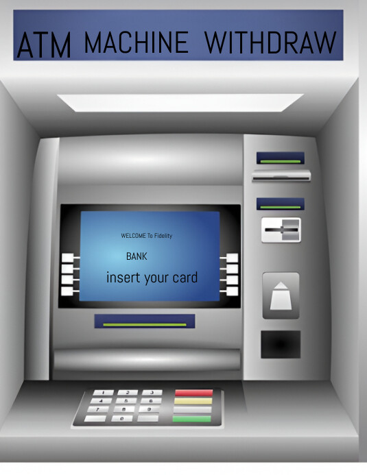 ATM machine design Template | PosterMyWall