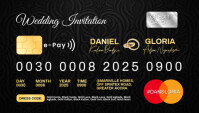 ATM Wedding Invitation Card Visitekaartje template
