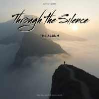 Atmospheric Mountain Album Cover Template