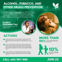 ATOD Substance Abuse Infographic Social Media Instagram Post template