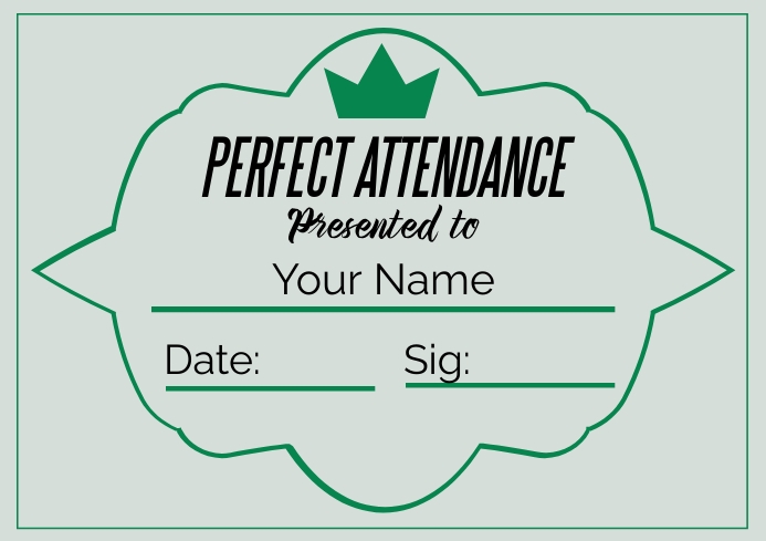 Attendance Template | PosterMyWall