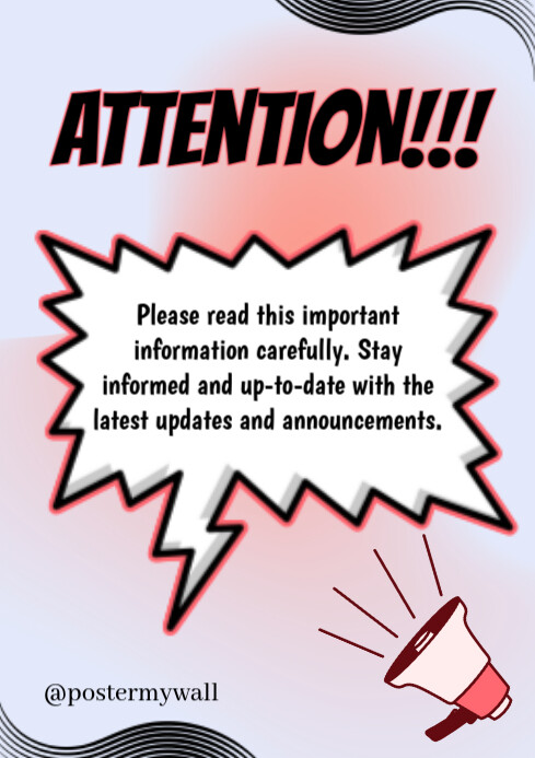Attention!!! A3 template