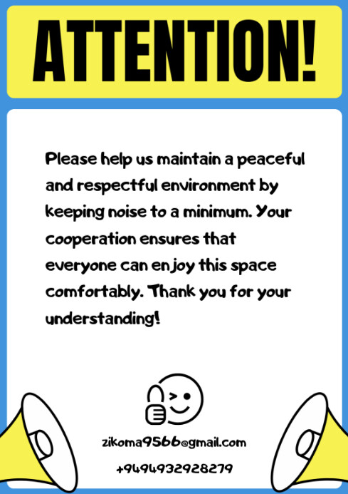 Attention Template | PosterMyWall