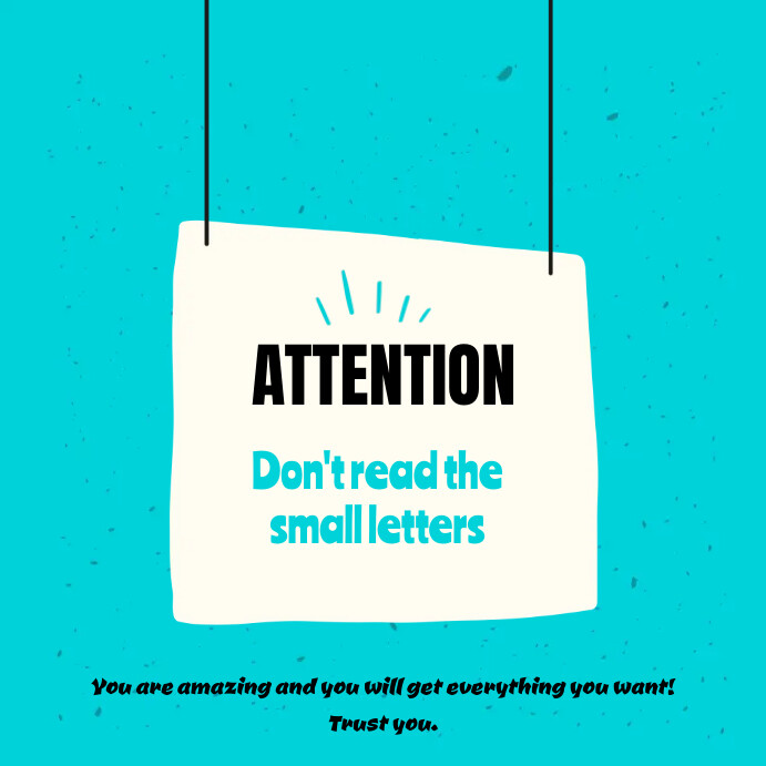 Attention Flyer Template PosterMyWall