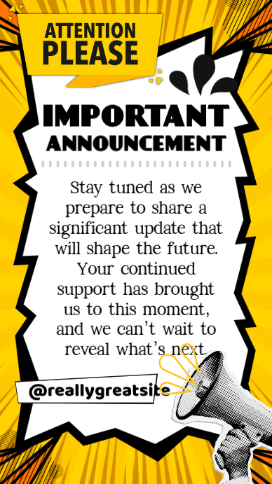 Attention Please Template | PosterMyWall
