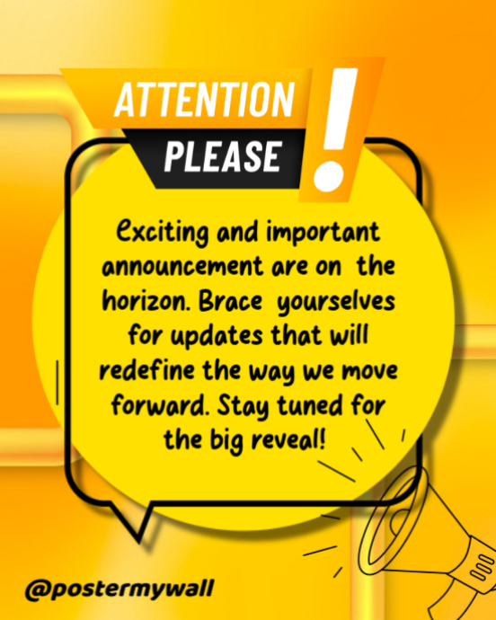 Attention Please Template | PosterMyWall