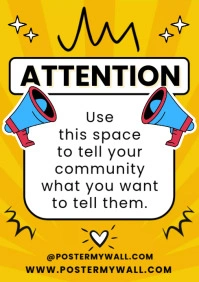 attention template A4