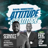 Attitude of Gratitude Service Instagram Post template