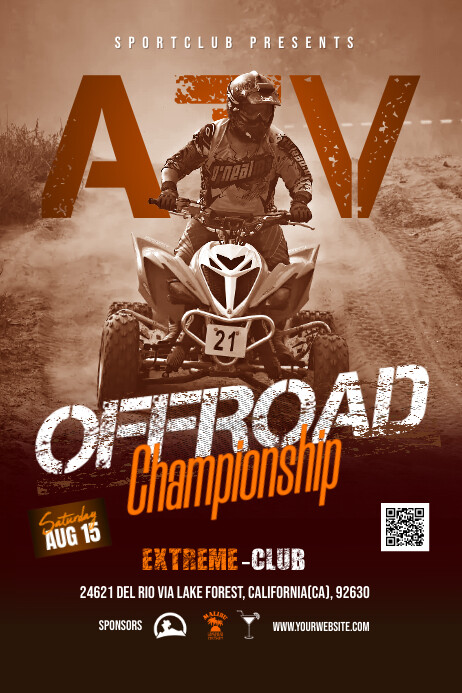 ATV extreme championship Templat | PosterMyWall