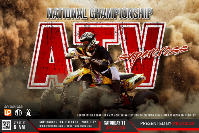 ATV National Championship Template | PosterMyWall