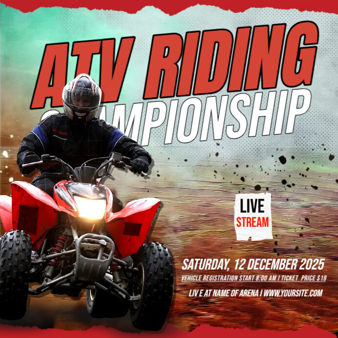ATV Riding Championship Ads Template | PosterMyWall