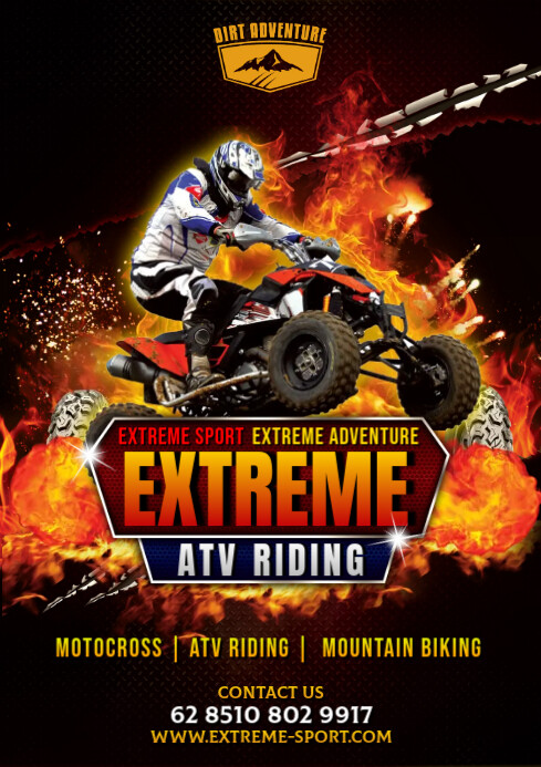 ATV Riding Extreme Flyer / Poster Template | PosterMyWall