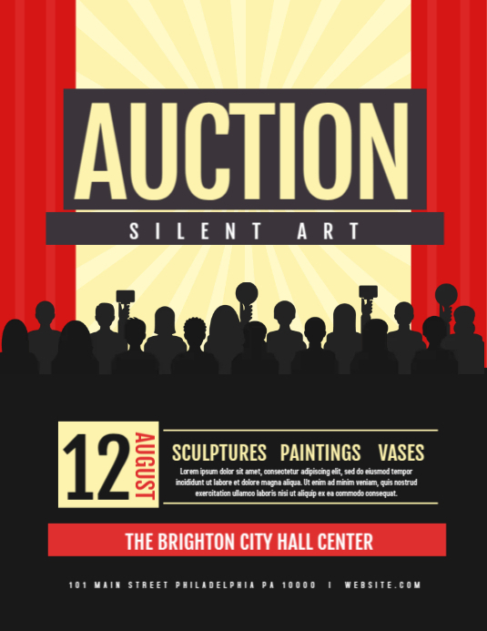 Auction Template PosterMyWall