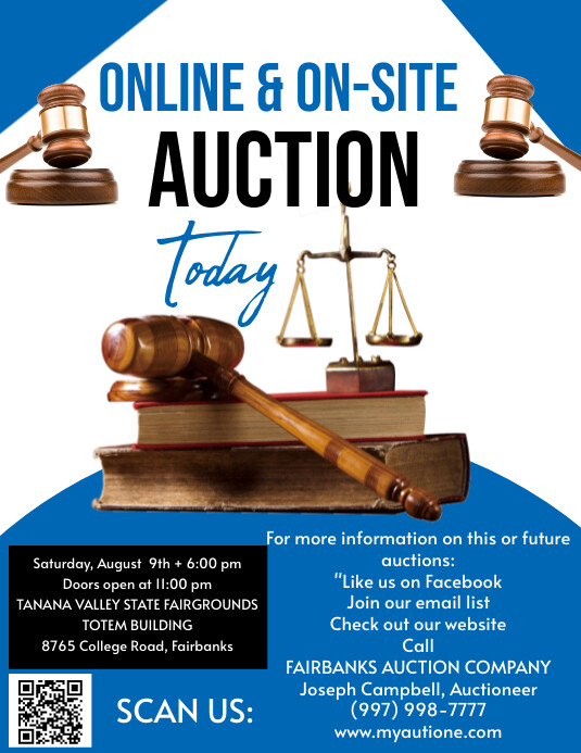 Example Auction Ad Auction Flyer Template | PosterMyWall