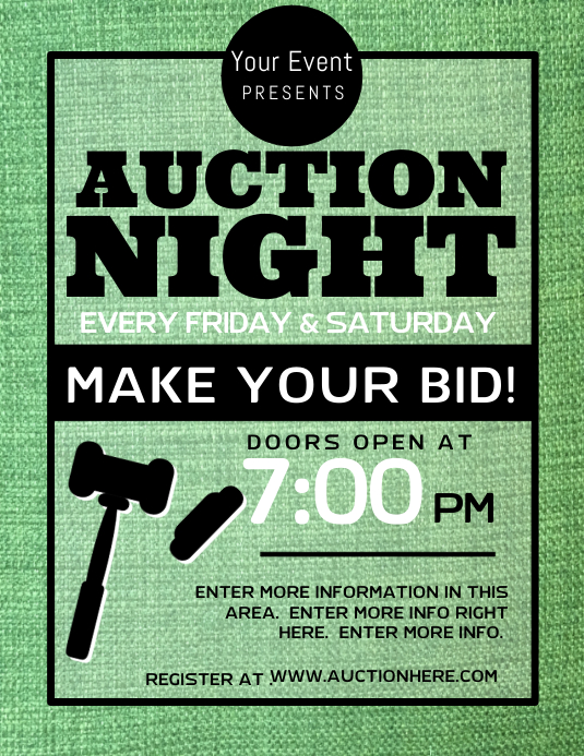 Auction Template PosterMyWall