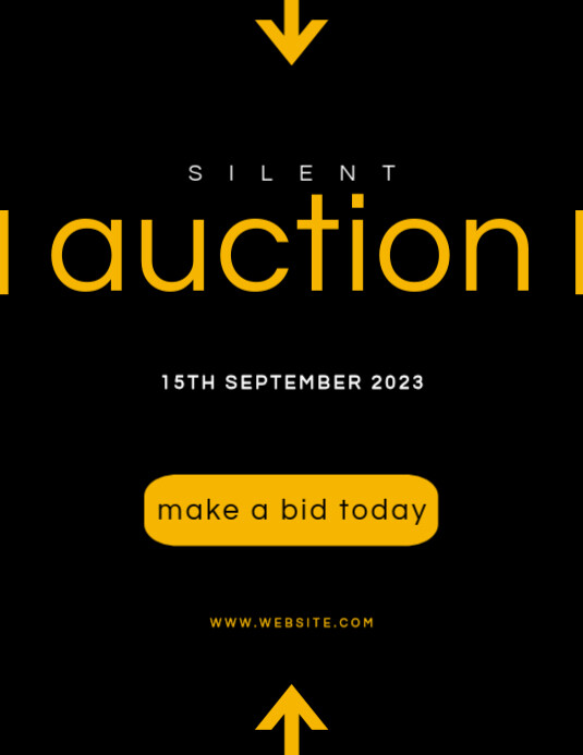 Example Auction Ad AUCTION FLYER TEMPLATE | PosterMyWall