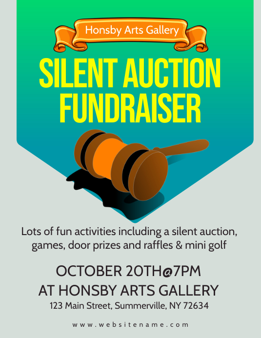 Auction Fundraiser Flyer Template PosterMyWall