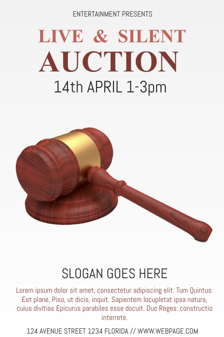 Auction Flyer Template PosterMyWall