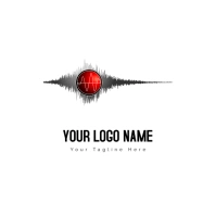Audio Signal Sound Ogg Analog Signal Logo template