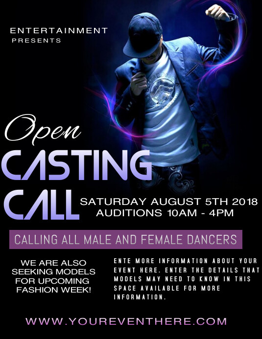 AUDITION Template PosterMyWall