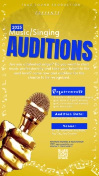 AUDITION POSTER/FLYER Indaba yaku-Instagram template