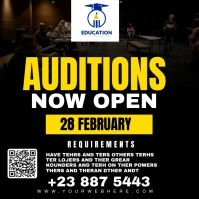 auditions Wpis na Instagrama template