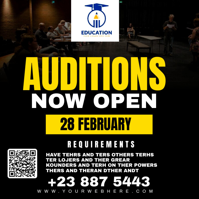 279+ Free Audition Poster Templates | PosterMyWall
