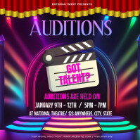 Auditions Instagram Post template