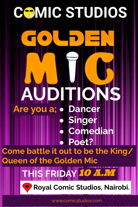 Auditions Poster Template | PosterMyWall