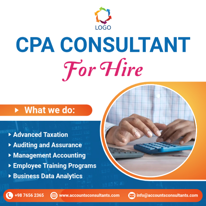 Copy of auditor auditing services | PosterMyWall