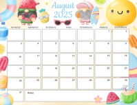 August 2025 Calendar Flyer (US Letter) template