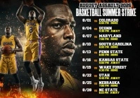 August Assault 2025: Summer Basketball Strike Tour A4 template