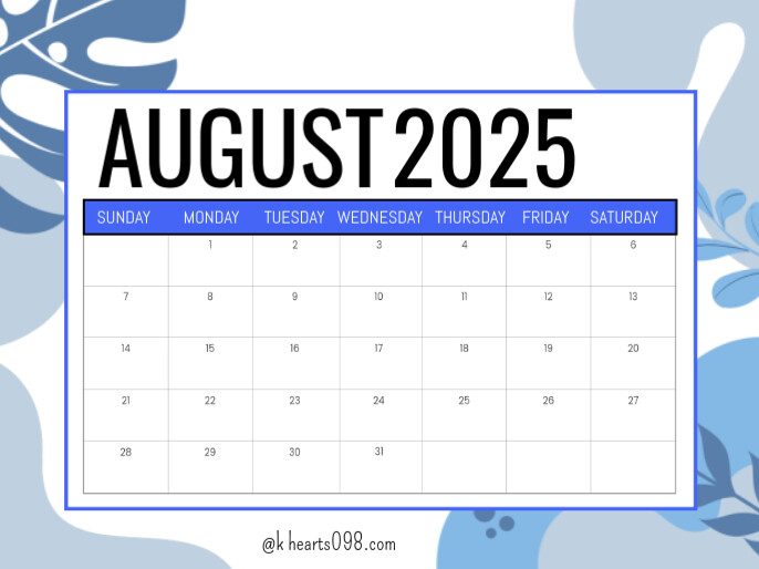 August Apresentação template