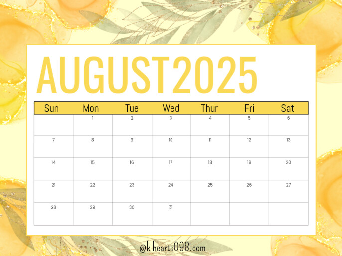 August Presentazione template