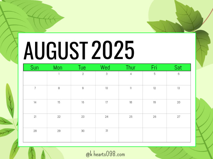August Apresentação template
