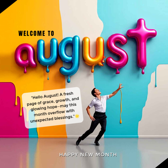 Aug Fall Posts August Template | PosterMyWall
