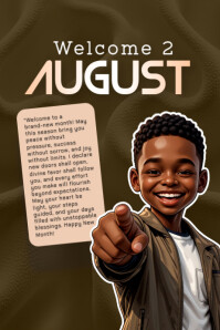 August Poster template
