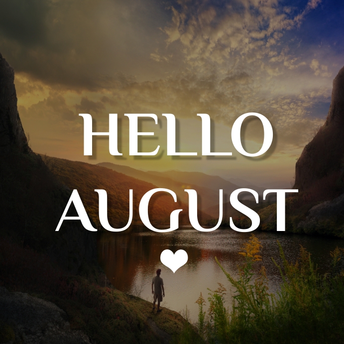 August Instagram Post template