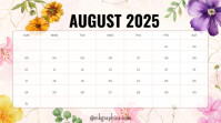 August Presentasi (16:9) template