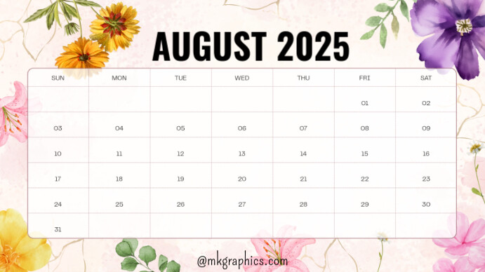 August Presentatie (16:9) template