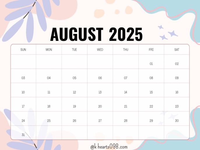 August Template | PosterMyWall