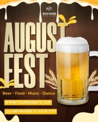 august fest beer night Instagram Portrait template