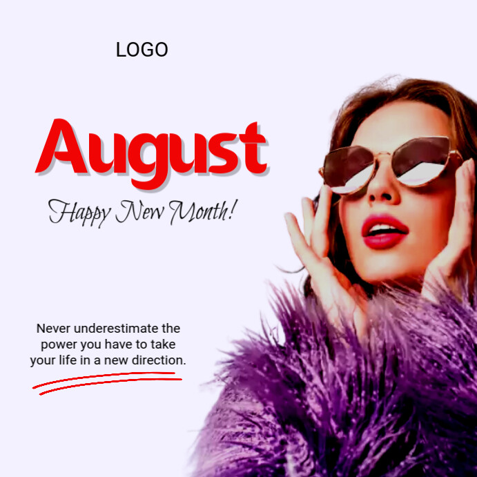 August Happy New Month Template | PosterMyWall