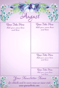 August Newsletter Examples August Newsletter Template | PosterMyWall