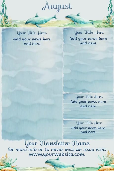 August Newsletters Template PosterMyWall August Newsletters Template PosterMyWall