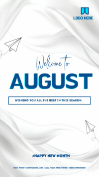 august poster for whatsapp and instagram template